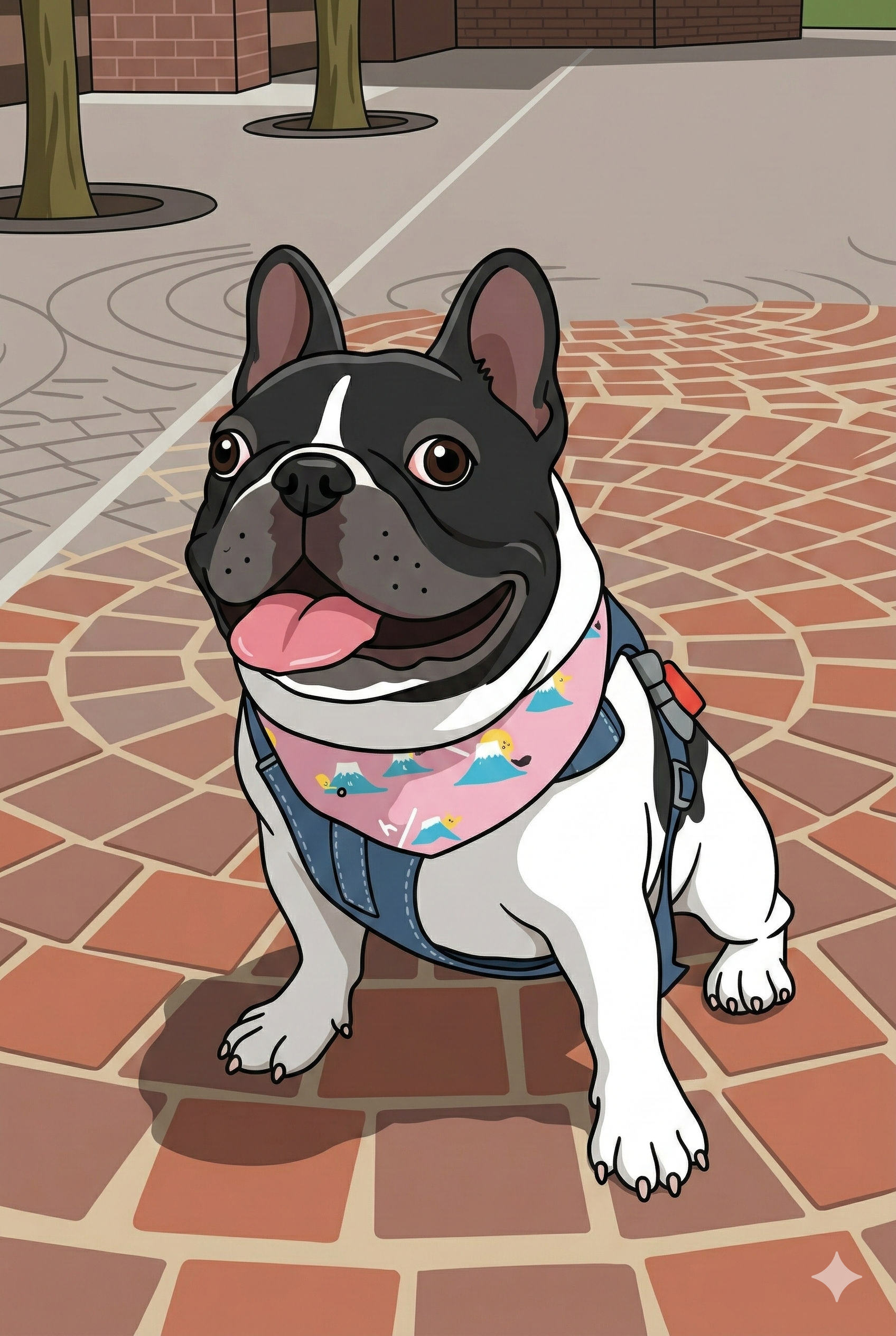 A happy dog ready to be covered by Easy Petto